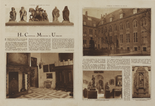 300202 Collage van 5 foto's met begeleidende tekst betreffende het Centraal Museum (Agnietenstraat 1) te Utrecht.